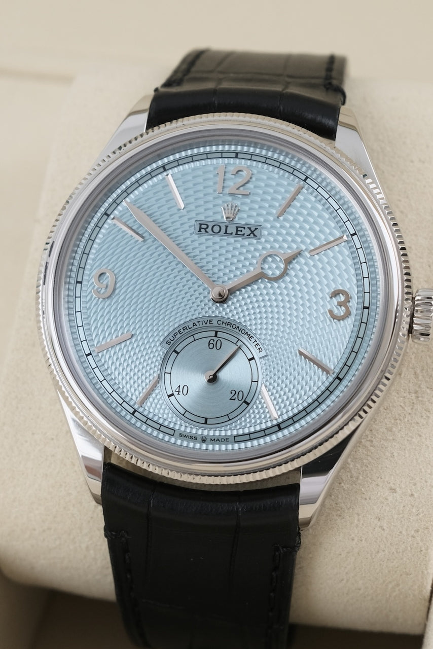 1908 52506 Box + Papers Platinum 2025 Ice Blue Dial
