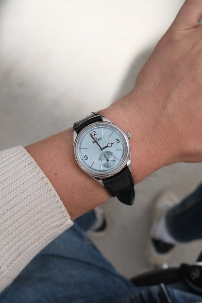1908 52506 Box + Papers Platinum 2025 Ice Blue Dial