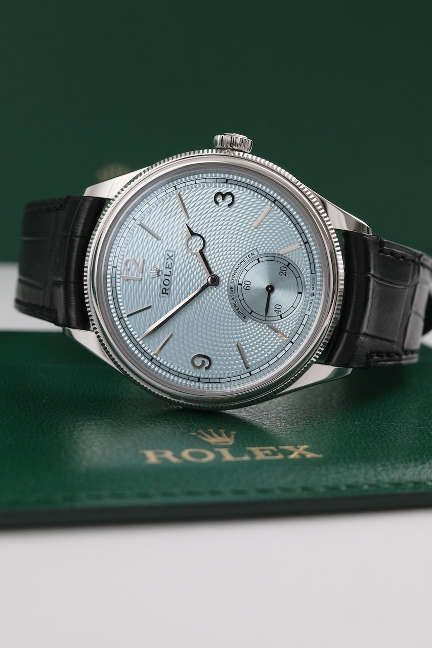 1908 52506 Box + Papers Platinum 2025 Ice Blue Dial