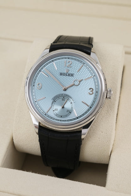 1908 52506 Box + Papers Platinum 2025 Ice Blue Dial