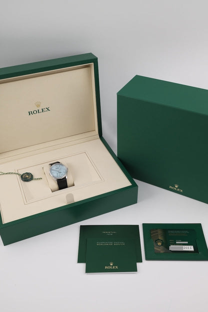1908 52506 Box + Papers Platinum 2025 Ice Blue Dial