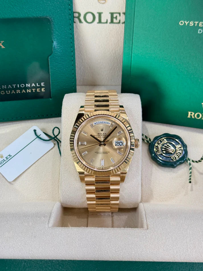 Day-Date 40 — Yellow Gold Champagne — Cavalieri CV-228238